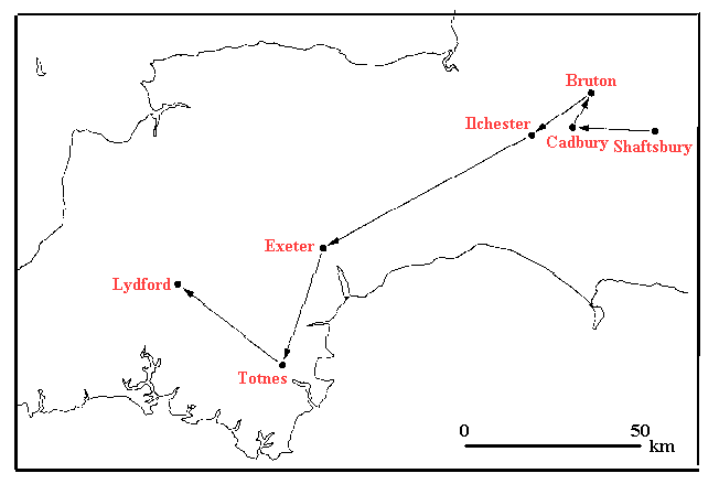 Likely Career Route of the Anglo-Saxon Moneyer (Mint-Master) Aelfwine